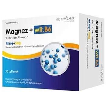 Magnez+B6 Organiczny Witamina B6 50 kapsułek