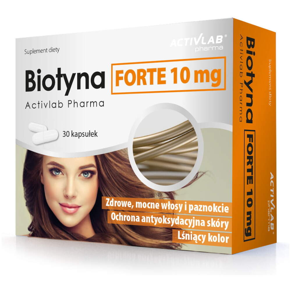 Biotyna Forte 10 mg zdrowe mocne włosy